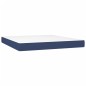vidaXL Cama box spring con colchón tela azul 160x200 cm vidaXL Cama box spring con colchón tela azul 160x200 cm