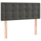 vidaXL Cama box spring con colchón terciopelo gris oscuro 90x190 cm