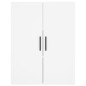 vidaXL Aparador alto madera contrachapada blanco 69,5x34x180 cm