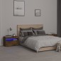vidaXL Mesitas de noche con luces LED 2 uds roble ahumado 60x35x40 cm vidaXL Mesitas de noche con luces LED 2 uds roble ahumado 60x35x40 cm