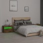 vidaXL Mesitas de noche con luces LED 2 uds roble ahumado 60x35x40 cm vidaXL Mesitas de noche con luces LED 2 uds roble ahumado 60x35x40 cm