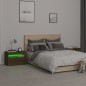 vidaXL Mesitas de noche con luces LED 2 uds marrón roble 60x35x40 cm vidaXL Mesitas de noche con luces LED 2 uds marrón roble 60x35x40 cm
