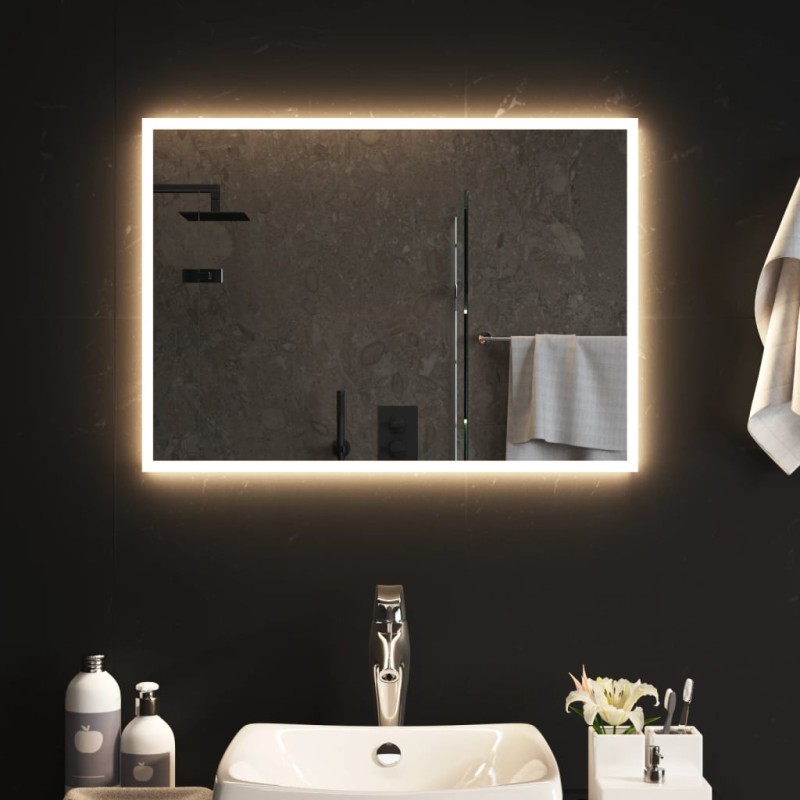vidaXL Espejo de baño con LED 50x70 cm vidaXL Espejo de baño con LED 50x70 cm