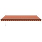 vidaXL Toldo retráctil automático naranja y marrón 5x3 m vidaXL Toldo retráctil automático naranja y marrón 5x3 m