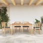 vidaXL Juego de comedor para jardín 5 piezas madera maciza de teca vidaXL Juego de comedor para jardín 5 piezas madera maciza de teca