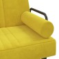 vidaXL Sofá cama en forma de L terciopelo amarillo 260x140x70 cm vidaXL Sofá cama en forma de L terciopelo amarillo 260x140x70 cm