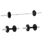 vidaXL Juego de barras y mancuernas con discos 60 kg hierro fundido vidaXL Juego de barras y mancuernas con discos 60 kg hierro fundido
