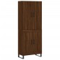 vidaXL Aparador alto madera contrachapada marrón roble 69,5x34x180 cm vidaXL Aparador alto madera contrachapada marrón roble 69,5x34x180 cm