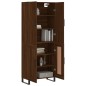 vidaXL Aparador alto madera contrachapada marrón roble 69,5x34x180 cm vidaXL Aparador alto madera contrachapada marrón roble 69,5x34x180 cm