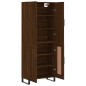 vidaXL Aparador alto madera contrachapada marrón roble 69,5x34x180 cm vidaXL Aparador alto madera contrachapada marrón roble 69,5x34x180 cm