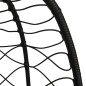vidaXL Silla colgante huevo acero y ratán sintético con cojín taupé vidaXL Silla colgante huevo acero y ratán sintético con cojín taupé