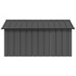 vidaXL Casa perros acero galvanizado gris antracita 116,5x153x81,5 cm