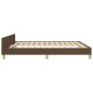 vidaXL Estructura de cama con cabecero de tela marrón 180x200 cm vidaXL Estructura de cama con cabecero de tela marrón 180x200 cm
