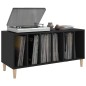 vidaXL Mueble para discos madera contrachapada negro 100x38x48 cm vidaXL Mueble para discos madera contrachapada negro 100x38x48 cm