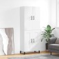 vidaXL Aparador alto madera contrachapada blanco brillo 69,5x34x180 cm vidaXL Aparador alto madera contrachapada blanco brillo 69,5x34x180 cm