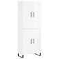 vidaXL Aparador alto madera contrachapada blanco brillo 69,5x34x180 cm vidaXL Aparador alto madera contrachapada blanco brillo 69,5x34x180 cm