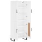 vidaXL Aparador alto madera contrachapada blanco brillo 69,5x34x180 cm vidaXL Aparador alto madera contrachapada blanco brillo 69,5x34x180 cm