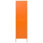 vidaXL Armario de acero naranja 90x50x180 cm vidaXL Armario de acero naranja 90x50x180 cm