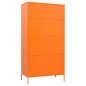 vidaXL Armario de acero naranja 90x50x180 cm vidaXL Armario de acero naranja 90x50x180 cm