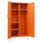 vidaXL Armario de acero naranja 90x50x180 cm vidaXL Armario de acero naranja 90x50x180 cm