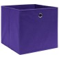 vidaXL Cajas de almacenaje 4 uds tela no tejida morado 28x28x28 cm vidaXL Cajas de almacenaje 4 uds tela no tejida morado 28x28x28 cm