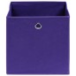 vidaXL Cajas de almacenaje 4 uds tela no tejida morado 28x28x28 cm vidaXL Cajas de almacenaje 4 uds tela no tejida morado 28x28x28 cm