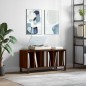 vidaXL Mueble discos madera contrachapada roble marrón 100x38x48 cm vidaXL Mueble discos madera contrachapada roble marrón 100x38x48 cm