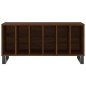 vidaXL Mueble discos madera contrachapada roble marrón 100x38x48 cm vidaXL Mueble discos madera contrachapada roble marrón 100x38x48 cm