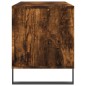 vidaXL Mueble discos madera contrachapada roble ahumado 100x38x48 cm vidaXL Mueble discos madera contrachapada roble ahumado 100x38x48 cm