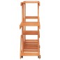 vidaXL Soporte para flores con ruedas madera maciza abeto 110x25x78 cm vidaXL Soporte para flores con ruedas madera maciza abeto 110x25x78 cm