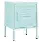 vidaXL Mesita de noche acero verde menta 35x35x51 cm vidaXL Mesita de noche acero verde menta 35x35x51 cm