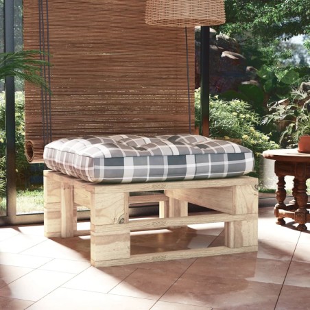 vidaXL Otomana de jardín de palets madera de pino impregnada