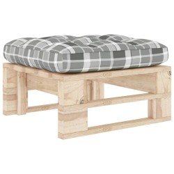 vidaXL Otomana de jardín de palets madera de pino impregnada