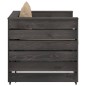 vidaXL Muebles de jardín 2 pzas con cojines gris madera impregnada vidaXL Muebles de jardín 2 pzas con cojines gris madera impregnada