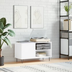 vidaXL Mueble para discos madera de ingeniería blanco 85x38x48 cm