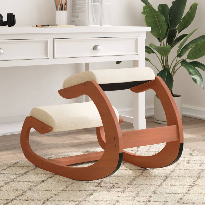 vidaXL Taburete rodillas madera contrachapada abedul crema 55x84x55 cm vidaXL Taburete rodillas madera contrachapada abedul crema 55x84x55 cm