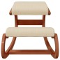 vidaXL Taburete rodillas madera contrachapada abedul crema 55x84x55 cm vidaXL Taburete rodillas madera contrachapada abedul crema 55x84x55 cm