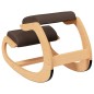 vidaXL Taburete rodillas madera contrachapada abedul marrón 55x84x55cm