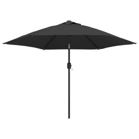 vidaXL Sombrilla de jardín con palo de metal 300 cm antracita