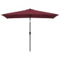 vidaXL Sombrilla de jardín con palo de metal 300x200 cm rojo burdeos vidaXL Sombrilla de jardín con palo de metal 300x200 cm rojo burdeos