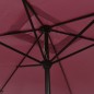 vidaXL Sombrilla de jardín con palo de metal 300x200 cm rojo burdeos vidaXL Sombrilla de jardín con palo de metal 300x200 cm rojo burdeos
