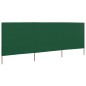 vidaXL Paravientod de playa de 3 paneles tela verde 400x160 cm vidaXL Paravientod de playa de 3 paneles tela verde 400x160 cm