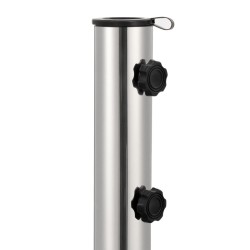 vidaXL Base de sombrilla redonda de granito gris 30 kg 