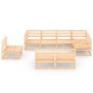 vidaXL Juego de muebles de jardín 8 piezas madera maciza de pino vidaXL Juego de muebles de jardín 8 piezas madera maciza de pino