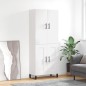 vidaXL Aparador alto madera contrachapada blanco 69,5x34x180 cm vidaXL Aparador alto madera contrachapada blanco 69,5x34x180 cm