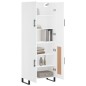 vidaXL Aparador alto madera contrachapada blanco 69,5x34x180 cm vidaXL Aparador alto madera contrachapada blanco 69,5x34x180 cm