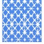 vidaXL Alfombra de exterior PP azul y blanco 190x290 cm