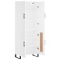 vidaXL Aparador alto madera contrachapada blanco 69,5x34x180 cm vidaXL Aparador alto madera contrachapada blanco 69,5x34x180 cm