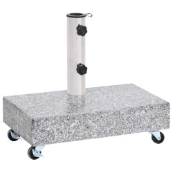 vidaXL Base de sombrilla granito gris claro 45x25x8,3 cm
