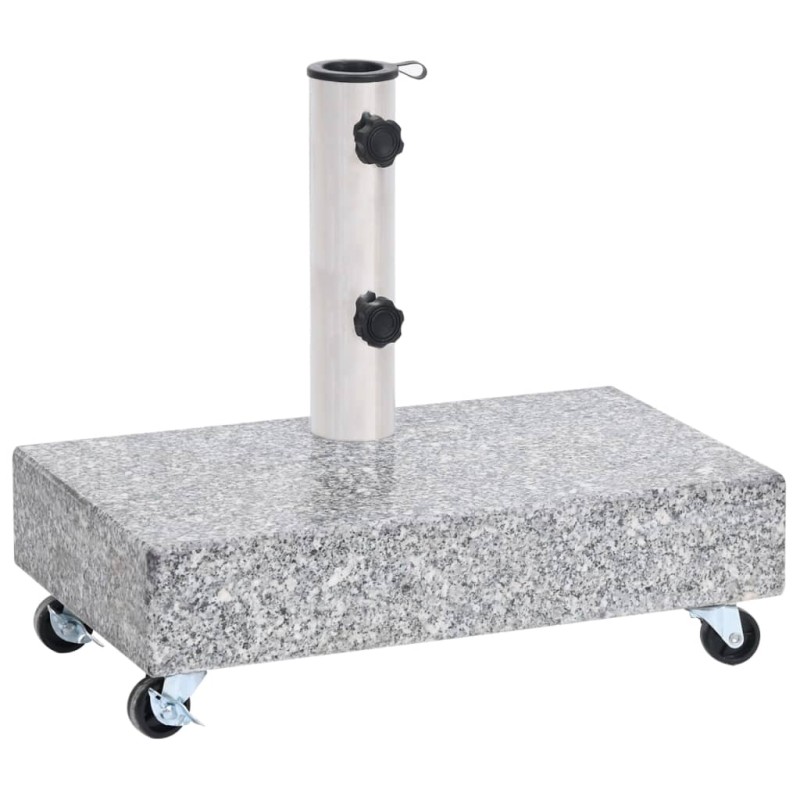 vidaXL Base de sombrilla granito gris claro 45x25x8,3 cm vidaXL Base de sombrilla granito gris claro 45x25x8,3 cm